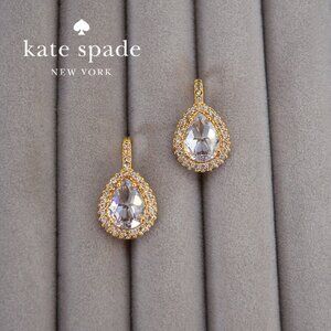 Kate Spade New York Cubic Zirconia Pavé Halo Drop Earrings